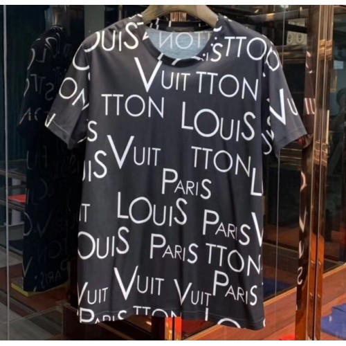 Louis Vuitton All Over Logo T-shirt Black