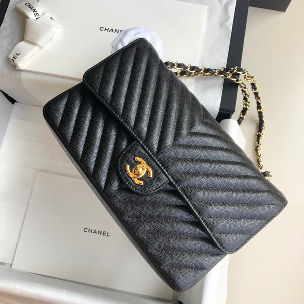 Chanel Classic Chevron Medium Flap