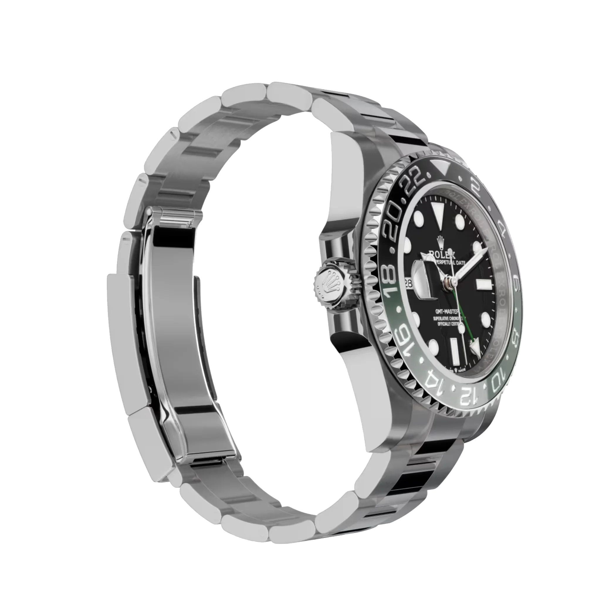 GMT-Master II: Oystersteel, black dial, Oyster bracelet, m126720vtnr-0001