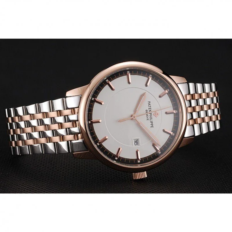 Calatrava White Dial 40 mm, Yellow Gold