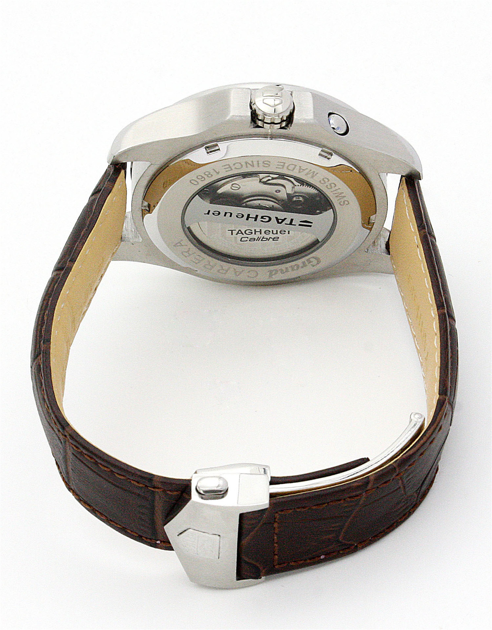 Grand Carrera WAV5112.FC6231 White Dial Stick Markers 42.5MM