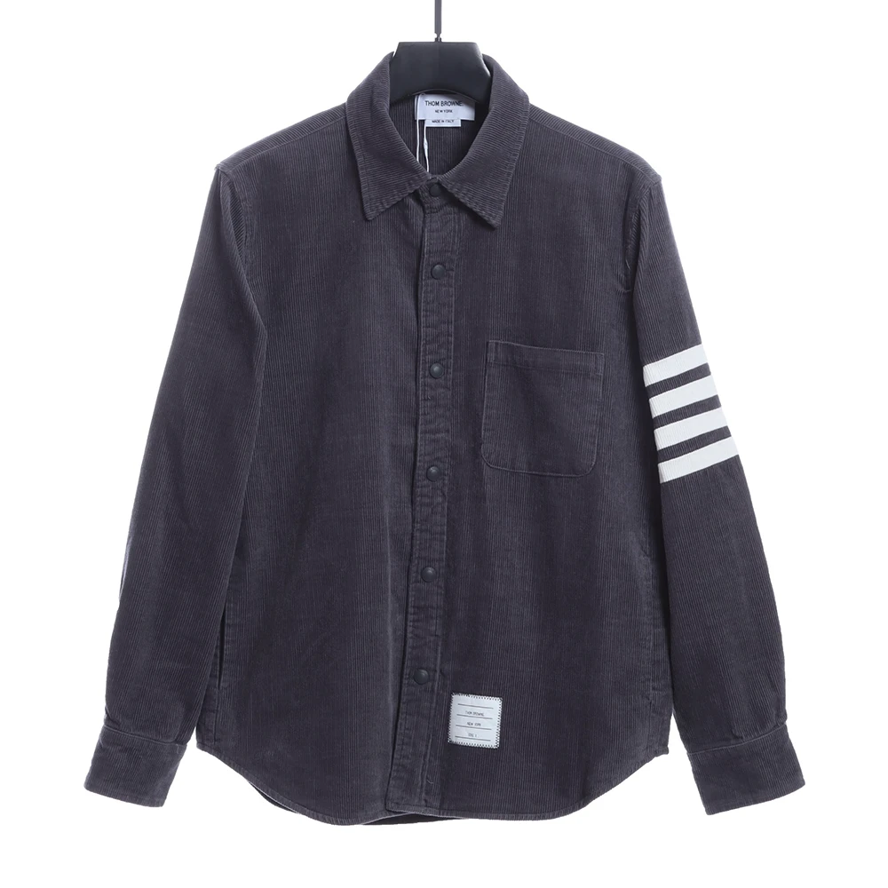 Corduroy shirt (Black/Grey)