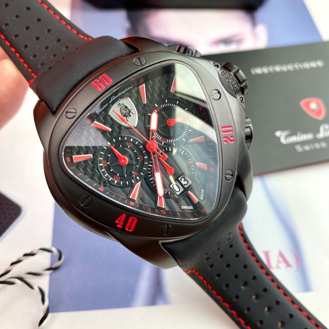 Tonino Lamborghini New Spyder Chronograph red / Black