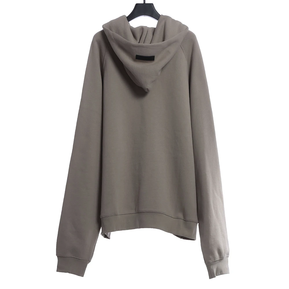 Flocked Flocked Hoodie with Oversized Chest