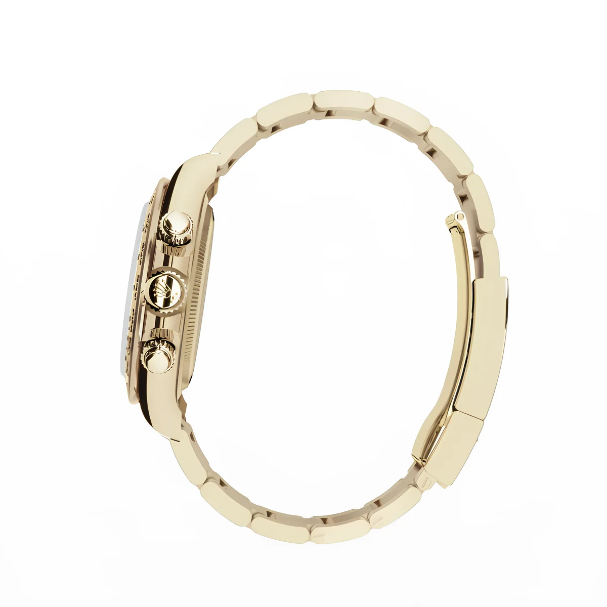 Daytona Cosmograph: Oyster, Yellow gold, golden and bright black dial, Oyster bracelet, m126508-0006