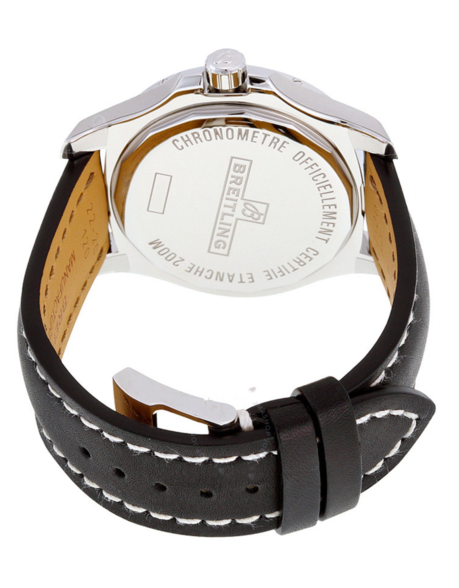 Colt Black Dial Leather Strap Watch A1738811 BD44BKLT