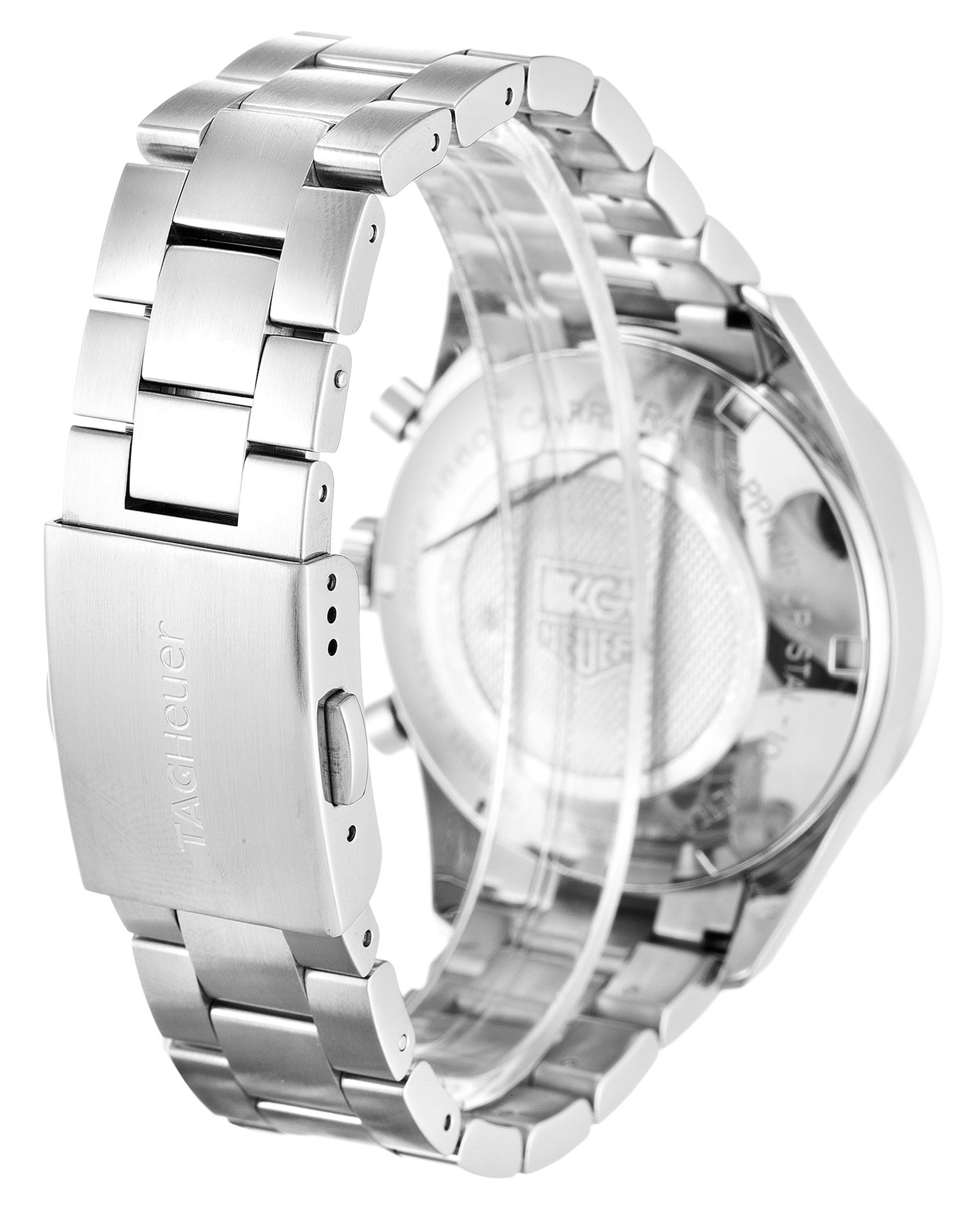 Carrera CAR2211.BA0721 White Dial Stick Markers 43MM