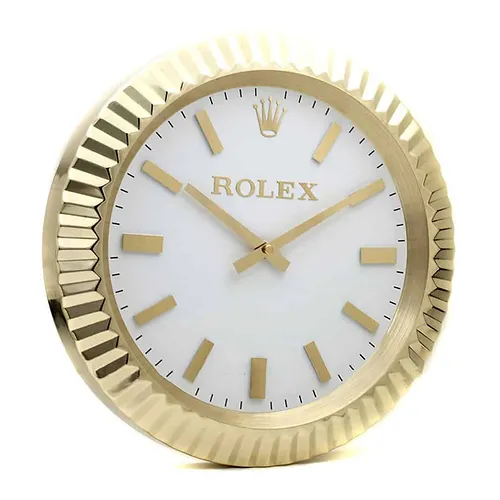 presidential piece classic gold white wall clock
