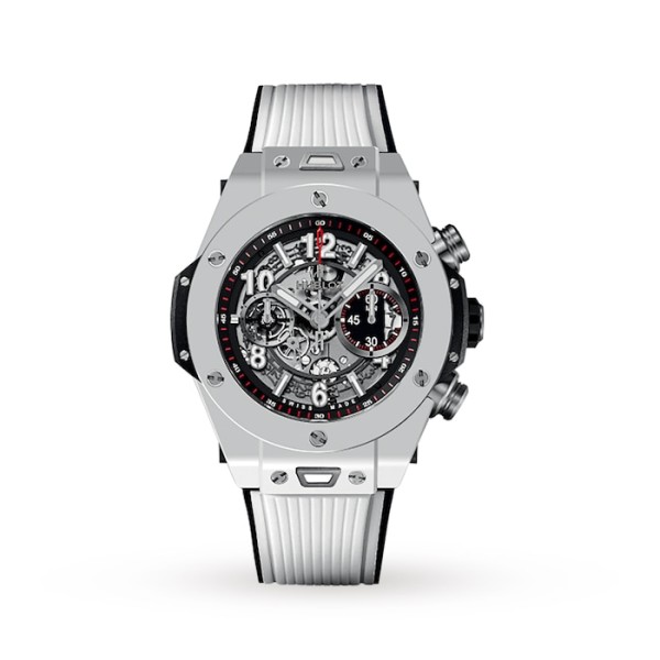 Big Bang Men Automatic White Rubber Watch 441.HX.1170.RX