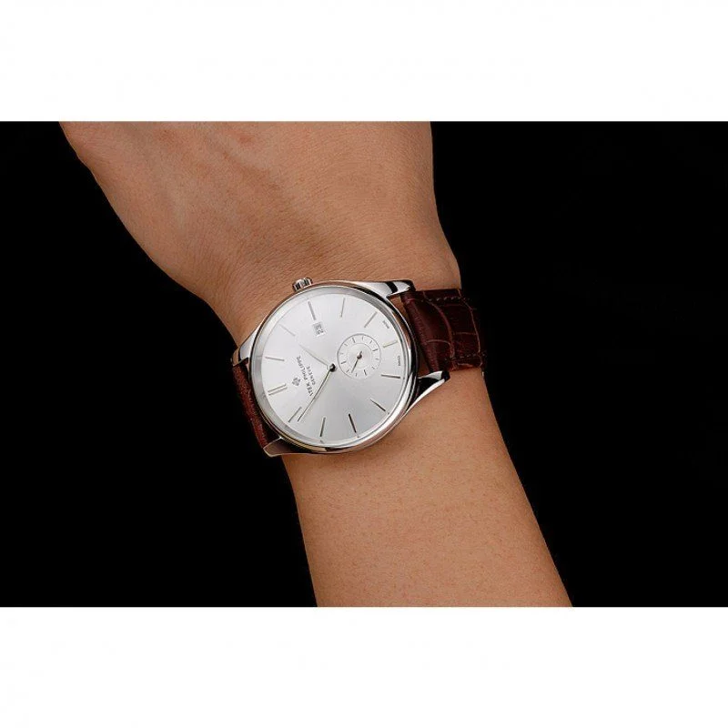 Calatrava Date Dial White 40 mm, Stainless Steel