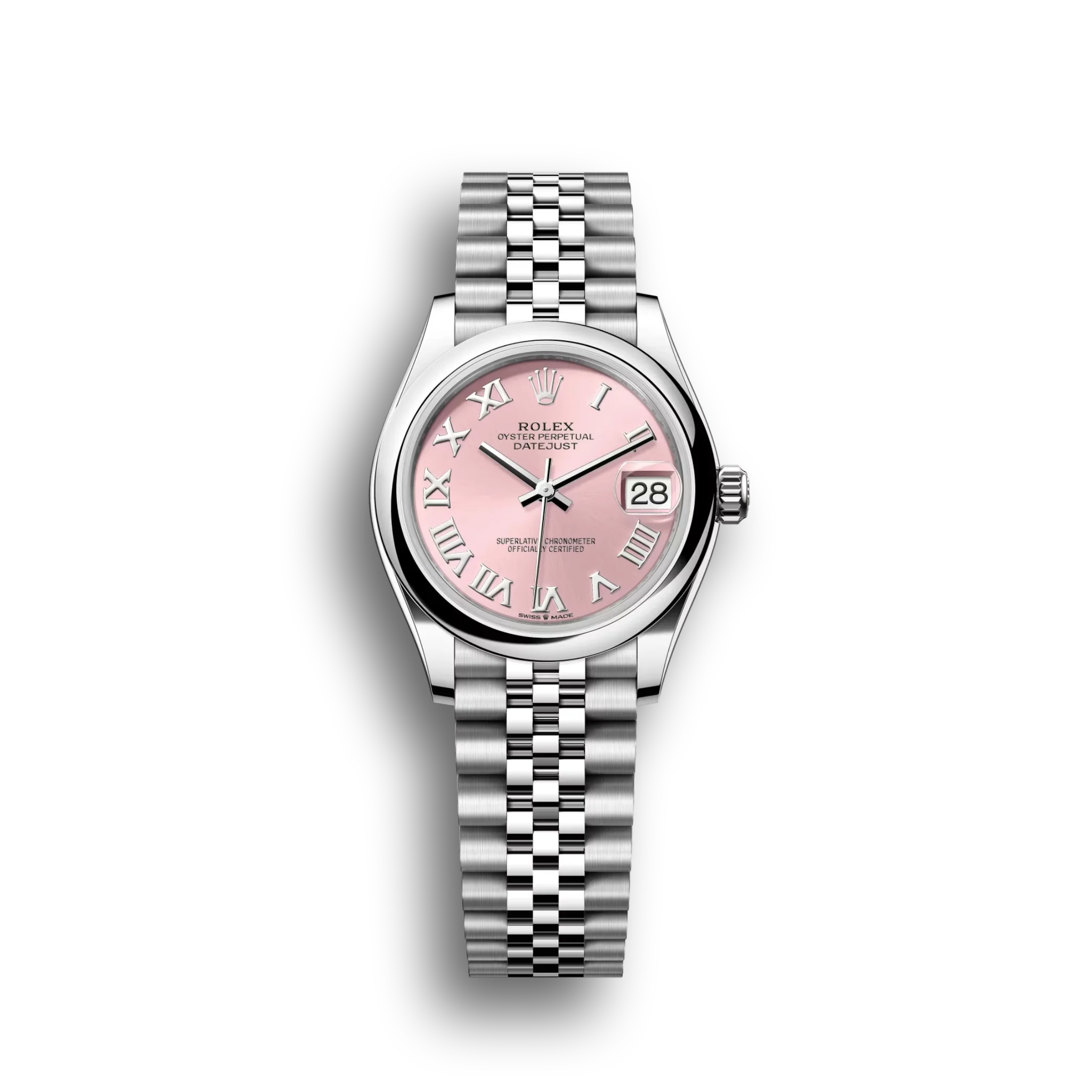 Datejust: pink dial, Jubilee bracelet, m278240-0014