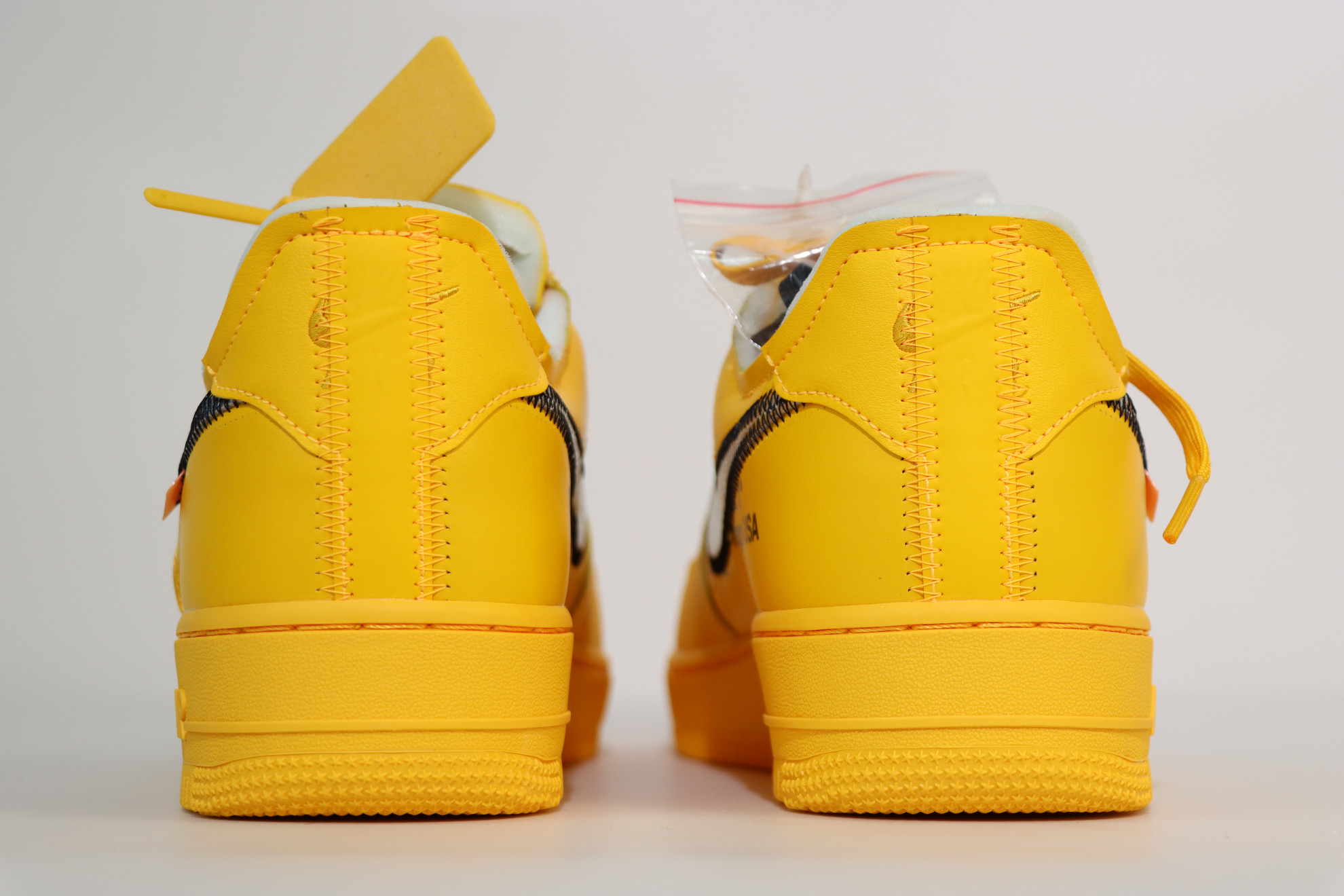 Off-White x Nk Air Force 1 “University Gold”