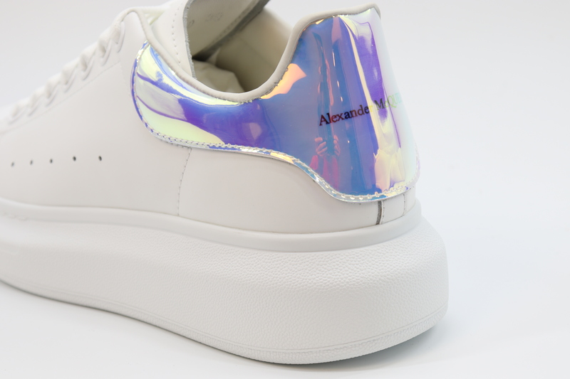 ALEXANDER MCQUEEN LEATHER PLATFORM TRAINERS SNEAKERS-LASER