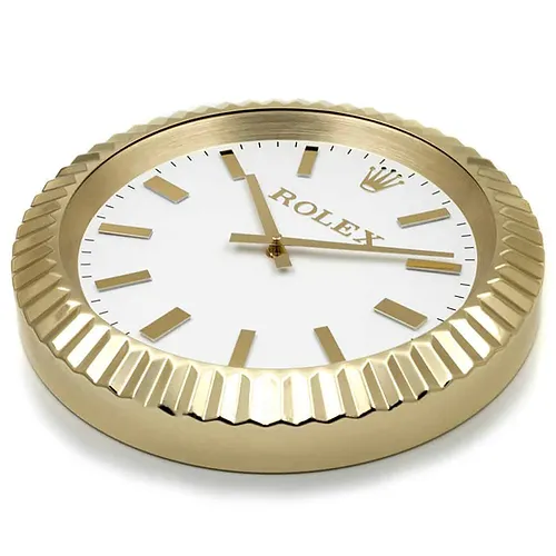 presidential piece classic gold white wall clock