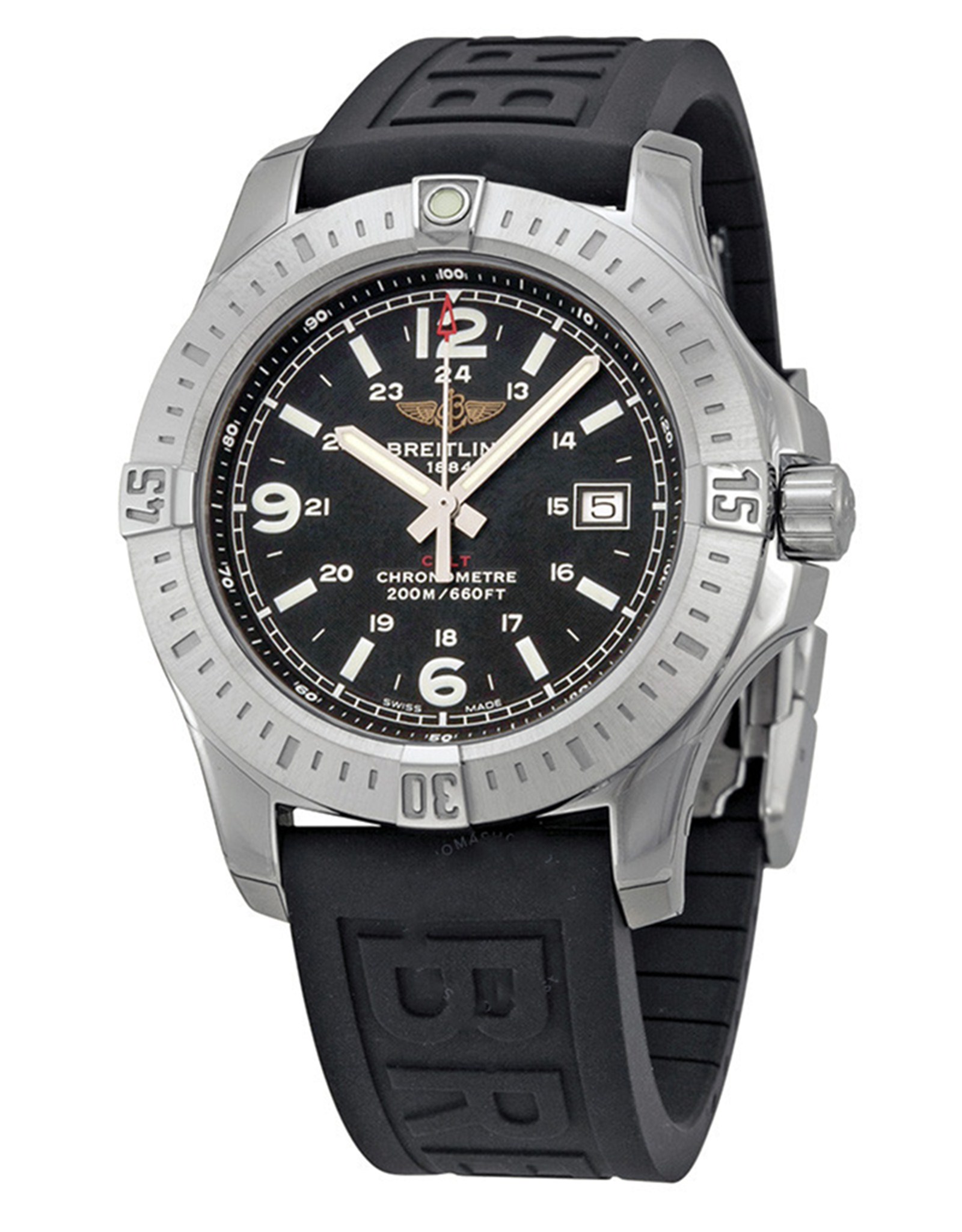 Colt Black Dial Rubber Strap A7438811 BD45BKPD3