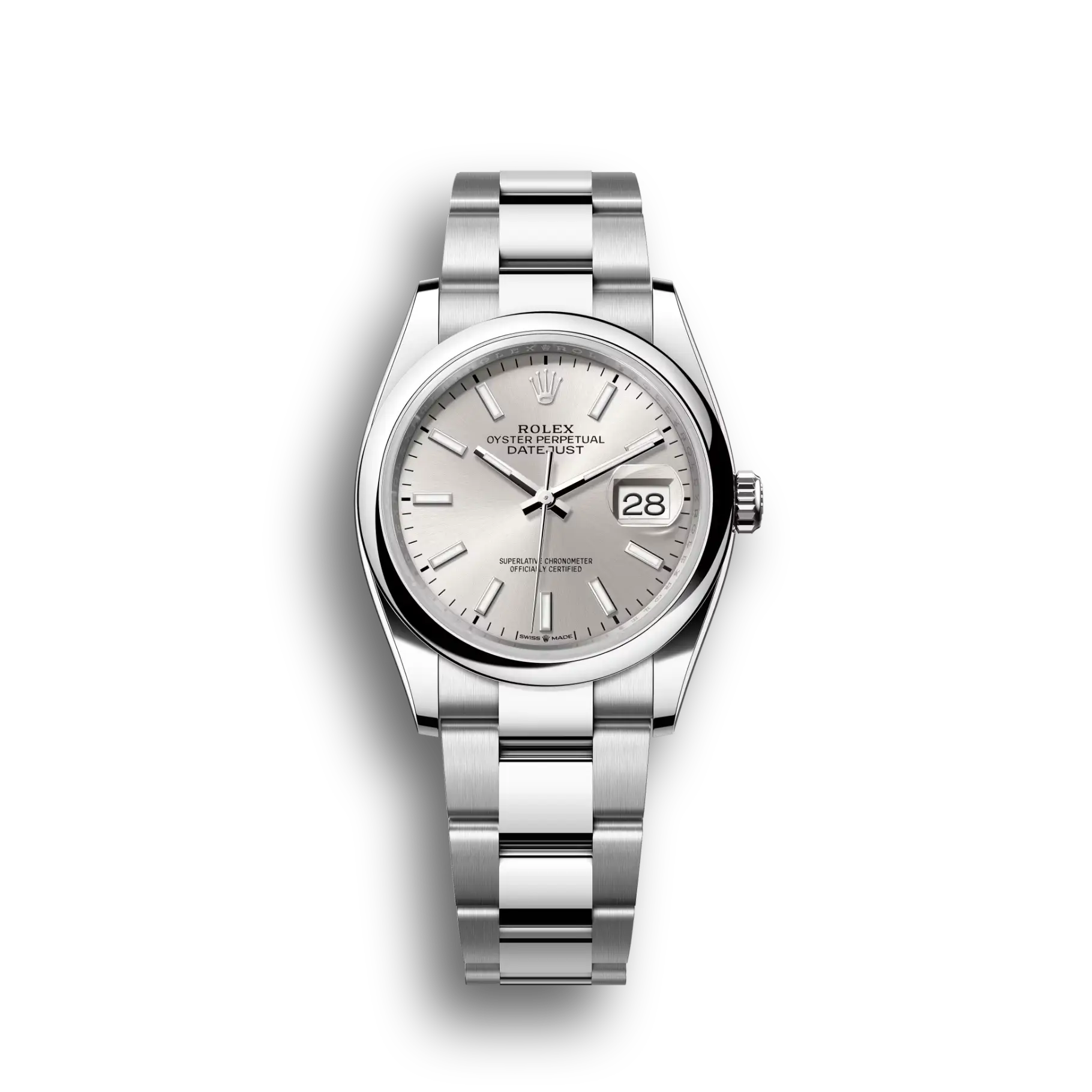 Datejust: Oystersteel, silver, m126200-0002
