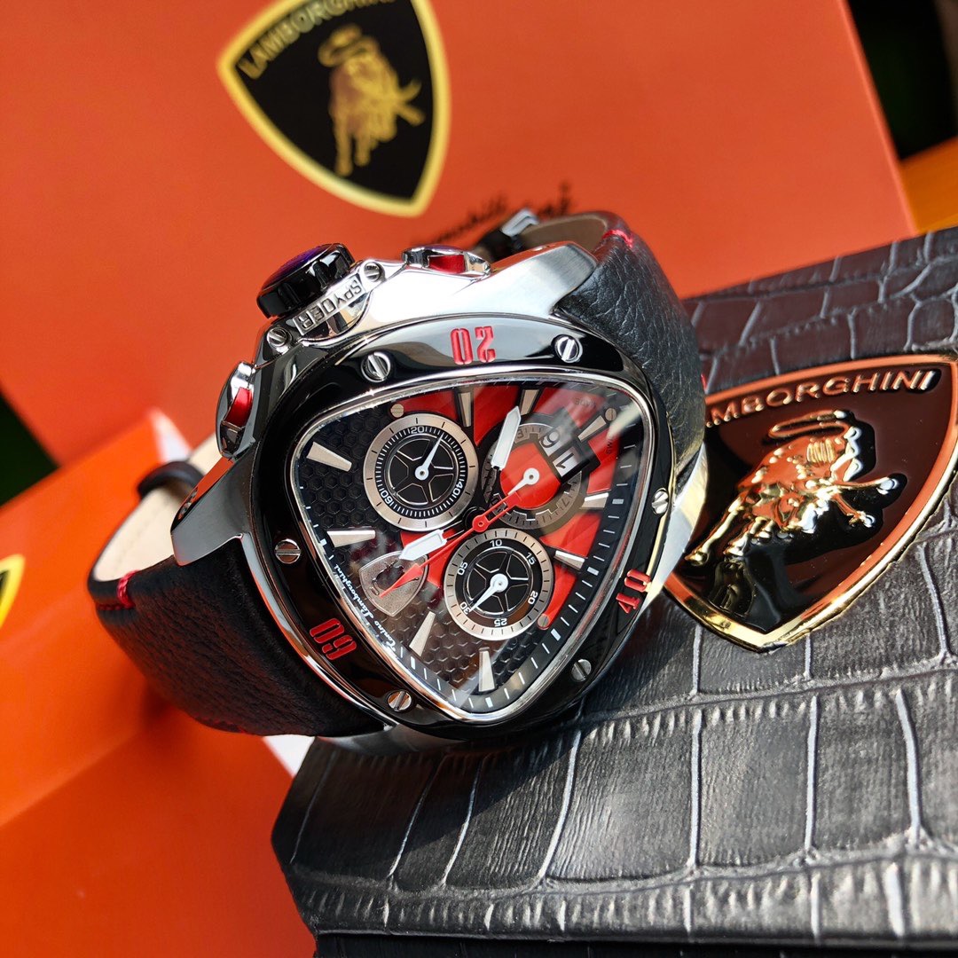Tonino Lamborghini New Spyder Chronograph black / Red