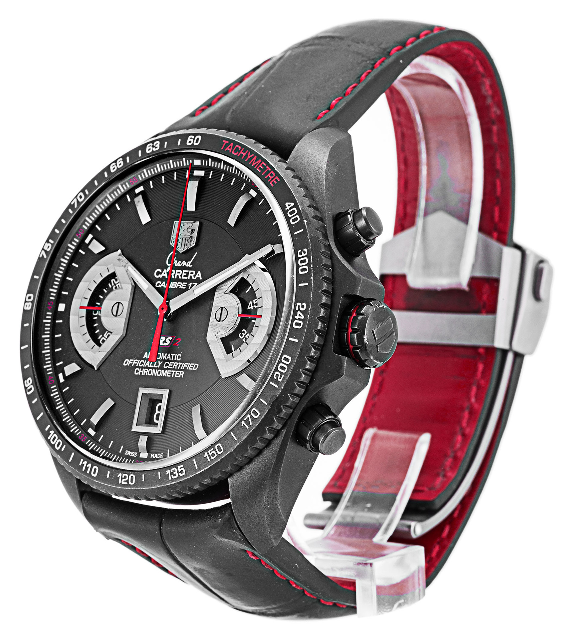 Grand Carrera CAV518B.FC6237 Black Dial Stick Markers 43MM