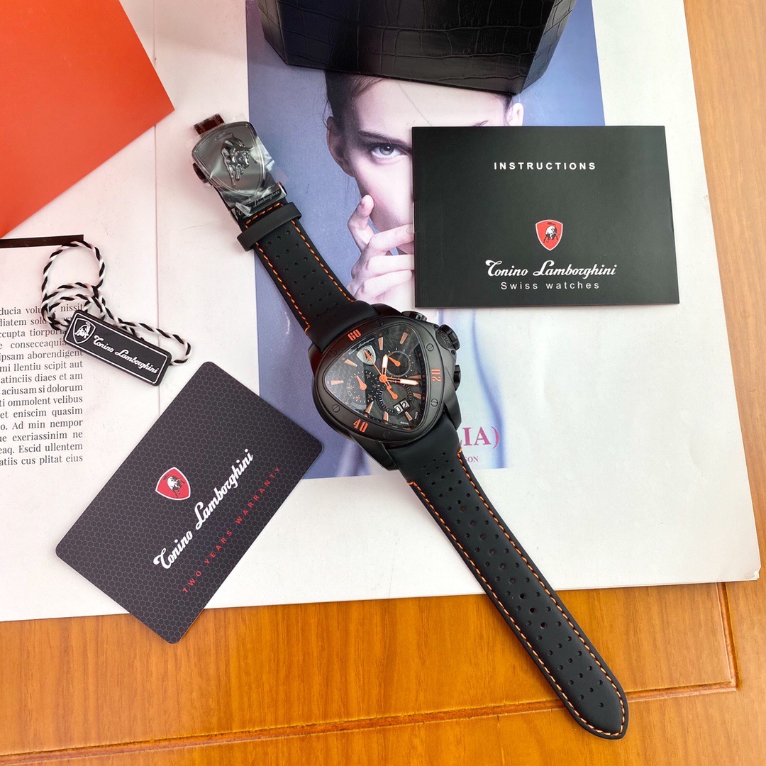 Tonino Lamborghini New Spyder Chronograph black / orange
