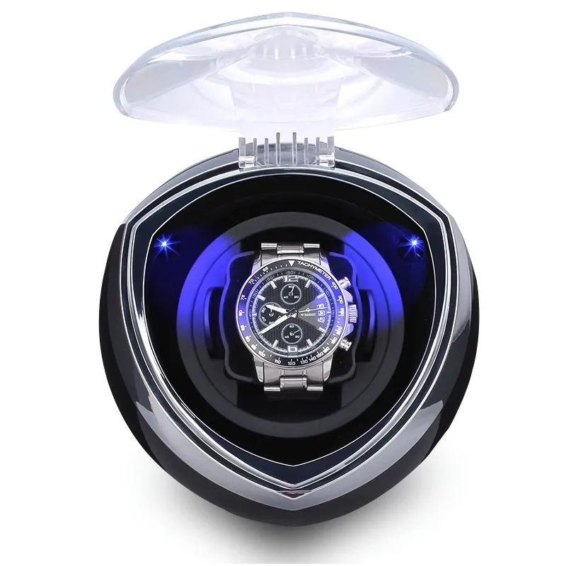 Watch Winder for Automatic Watches, watch home winding box, storage box with ambient light, super quiet, anti-magnetization