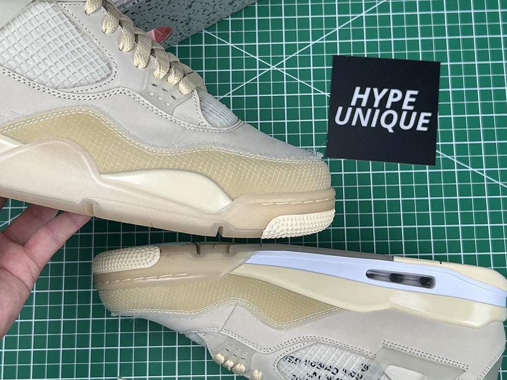 OFF-WHITE x Air Jordan 4 ‘Sail’ For Sale