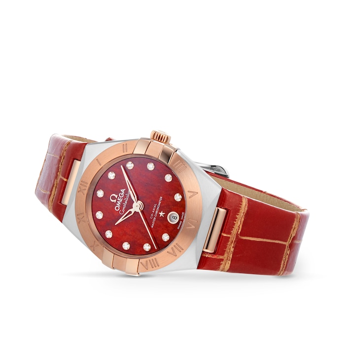 Constellation Co-Axial Master Chronometer 29mm Ladies Watch Red