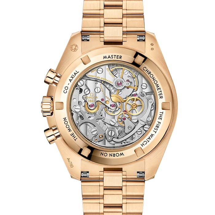Speedmaster Moonwatch Professional Co-Axial Master Chronometer Chronograph 42mm Mens Watch Gold