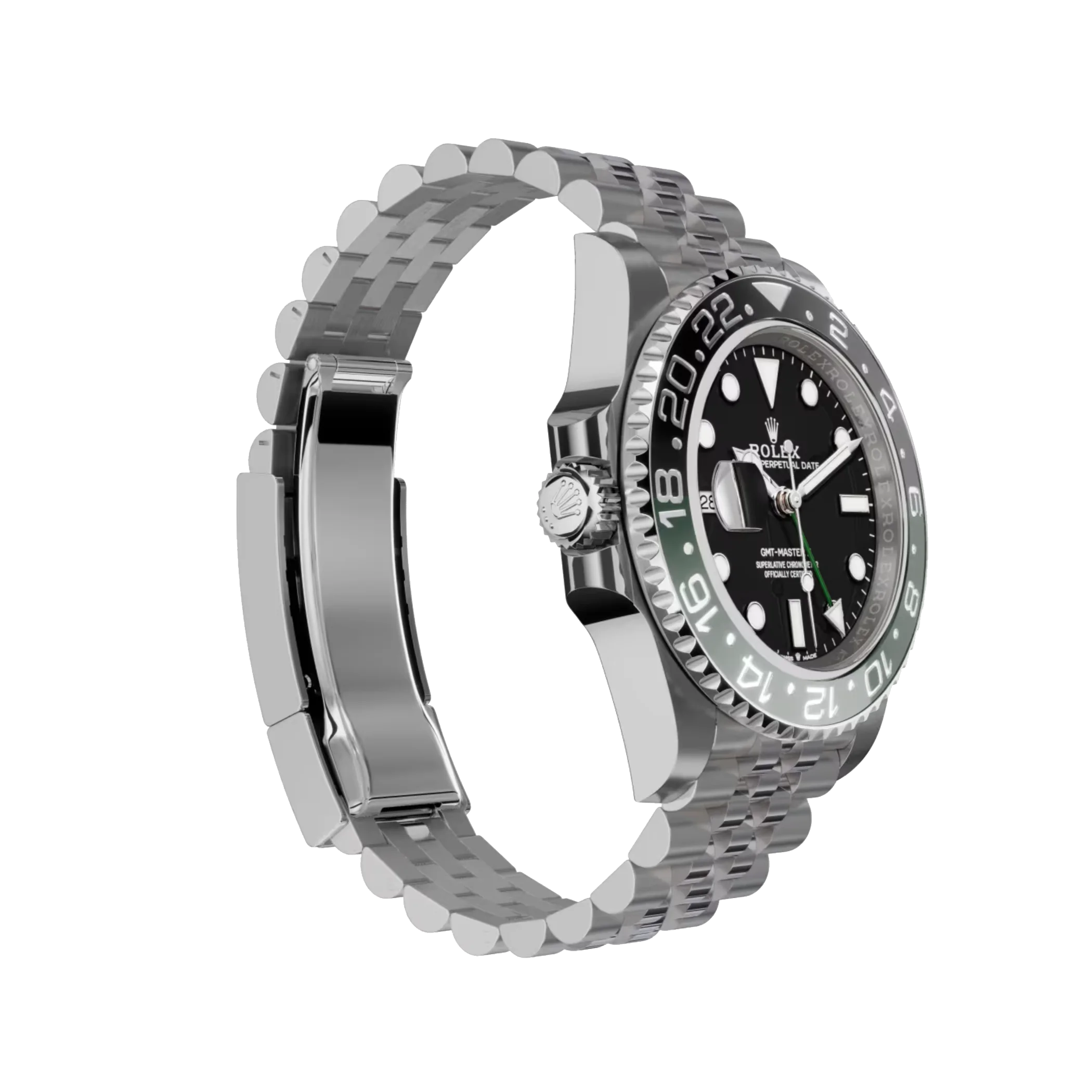 GMT-Master II: Oystersteel, black dial, Jubilee bracelet, m126720vtnr-0002