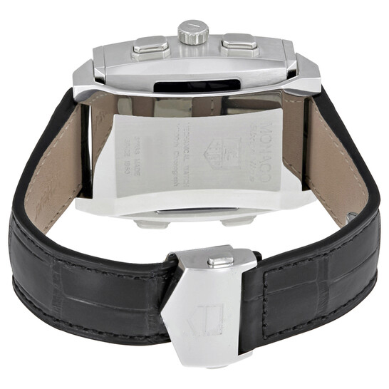 Monaco Black Dial Stick Markers CAW2110.FC6177-39 MM