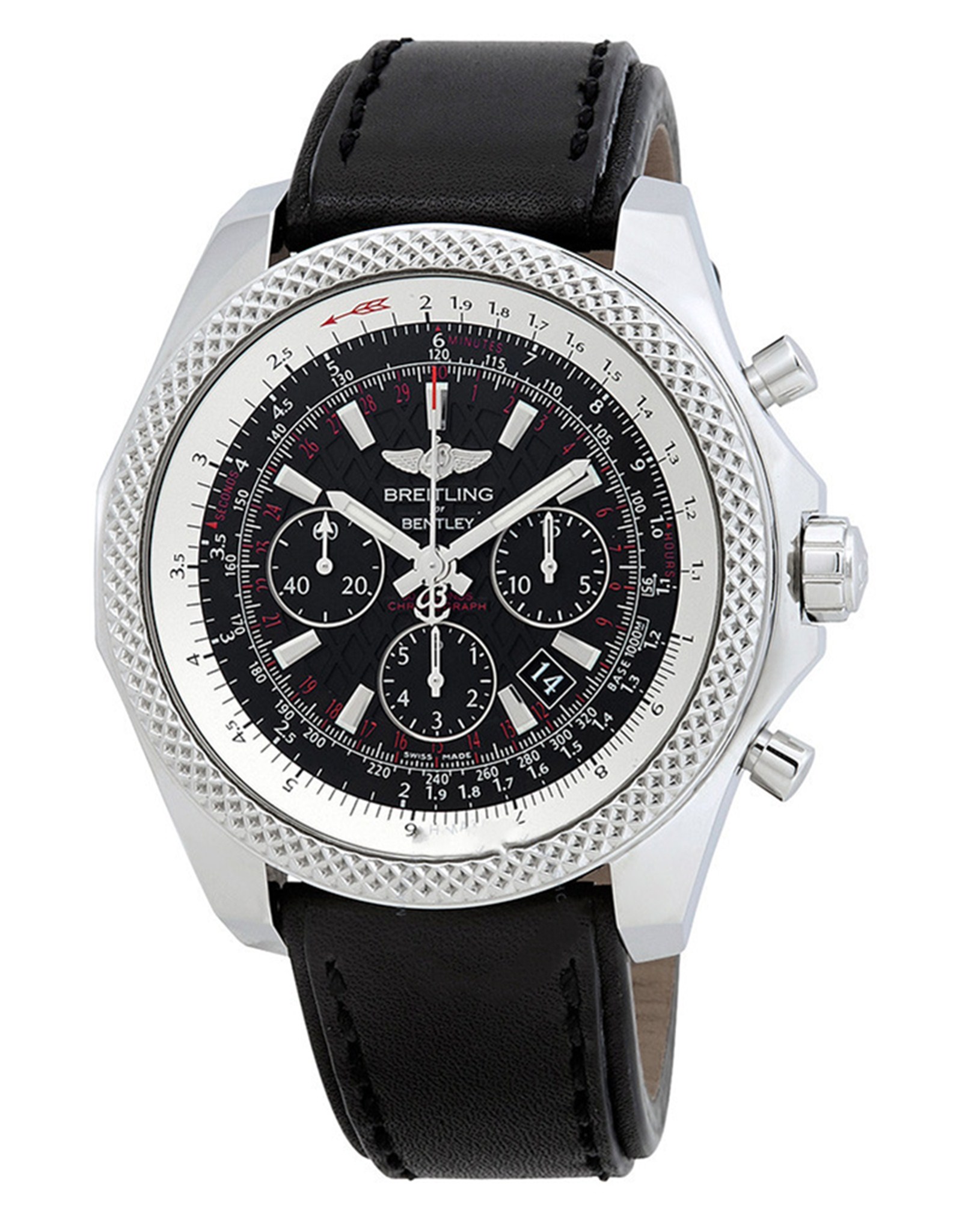 Bentley Black Dial Leather Strap AB061112/BD80