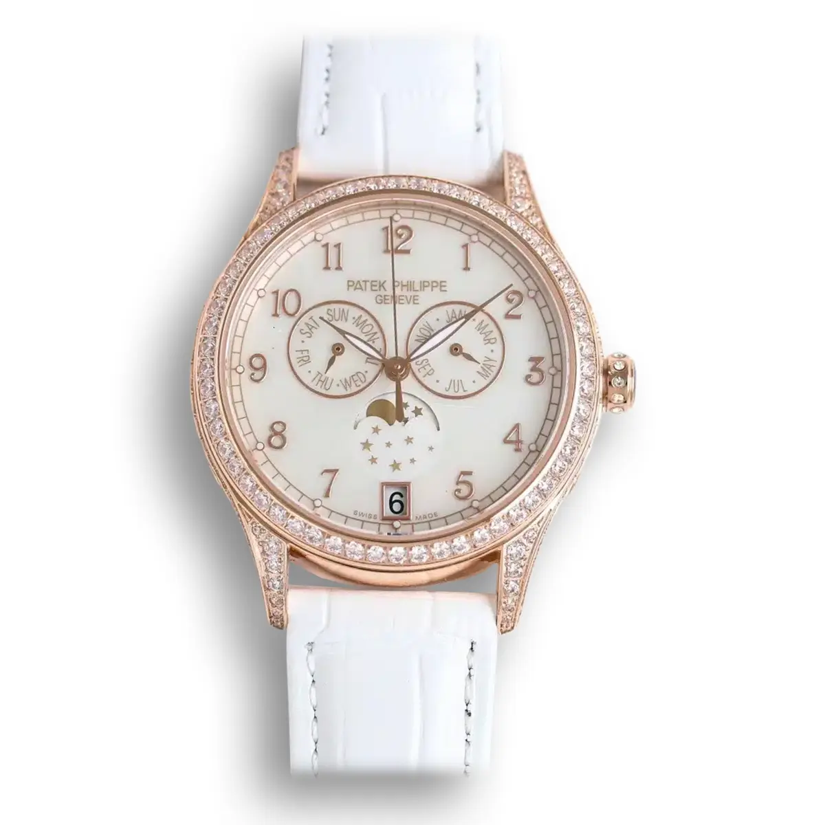 Complications 4947R ANNUAL CALENDAR, MOON PHASES.  38 mm,Rose gold,