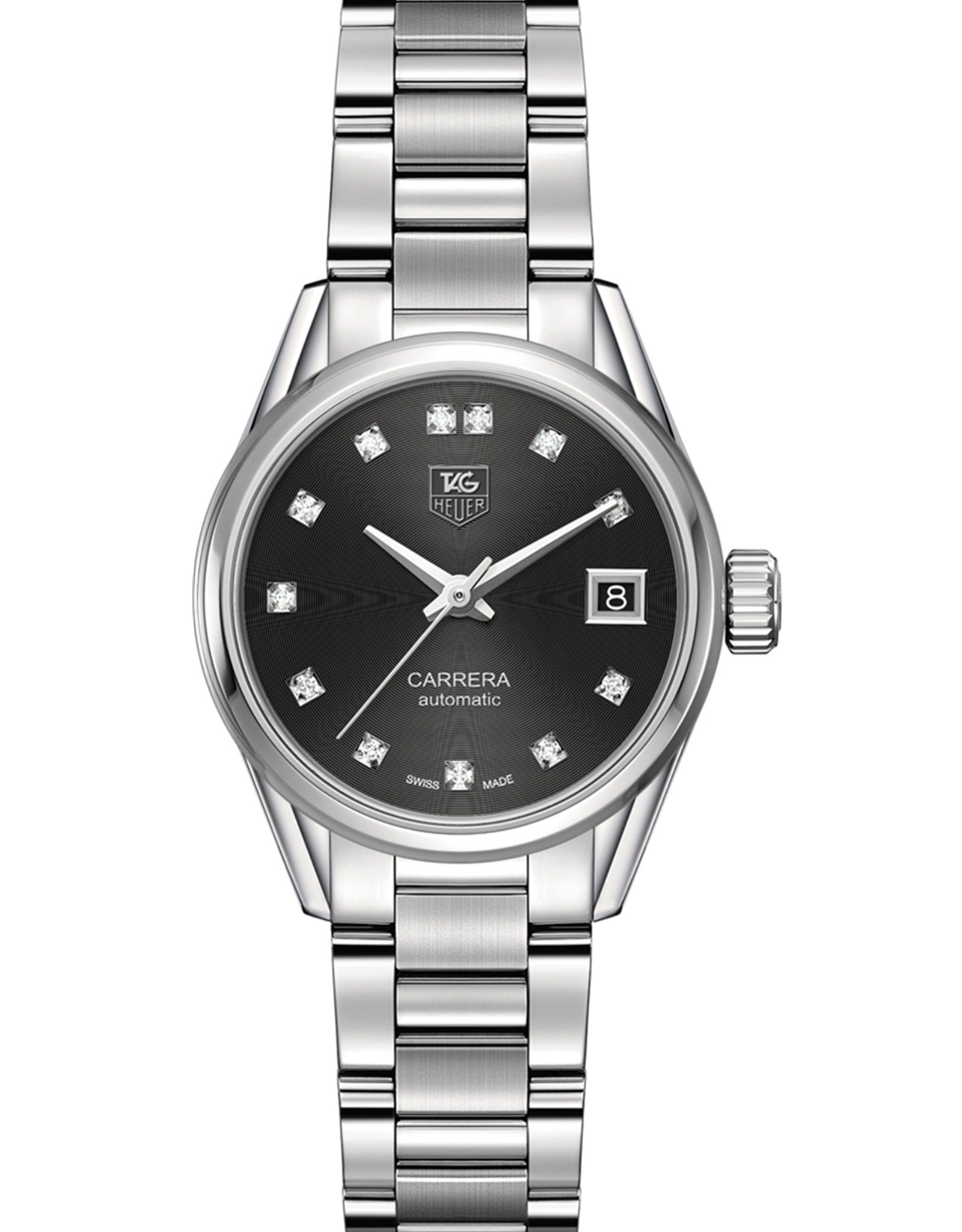 Carrera Black Diamond Dial WoMen's Watch WAR2413.BA0776 28MM