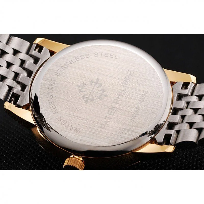 Calatrava Dial Gold 40 mm, Steel & Yellow Gold