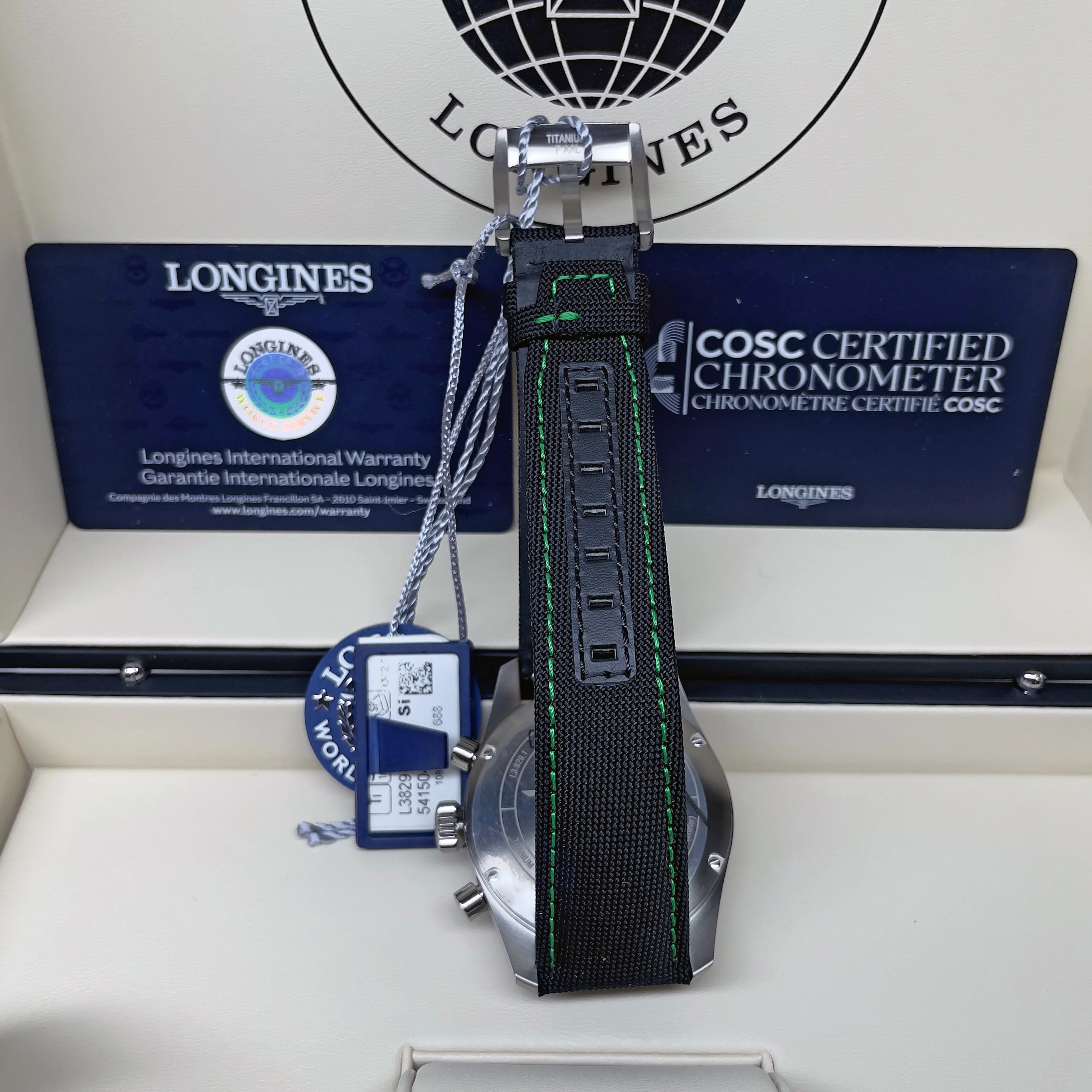 Spirit 42MM Pioneer Edition Titanium Watch Black Green L38291532