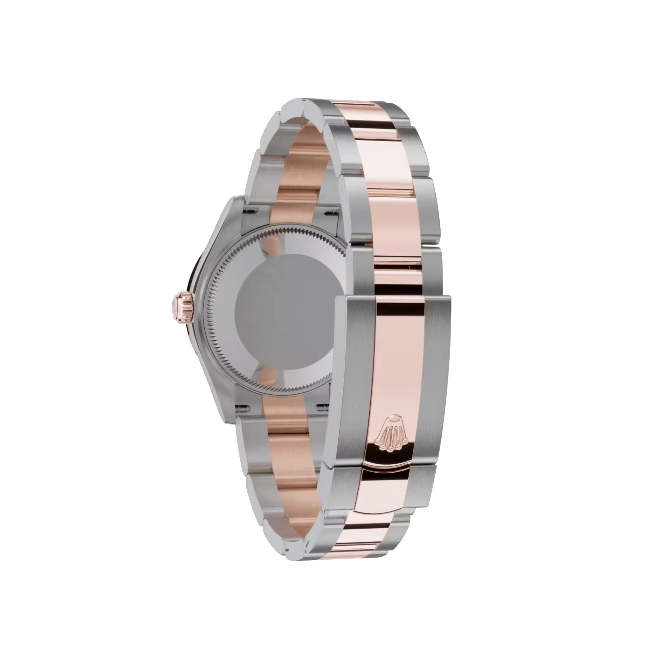 Datejust: Oystersteel and Everose gold, chocolate, diamond-set dial, Oyster bracelet, m278341rbr-0003