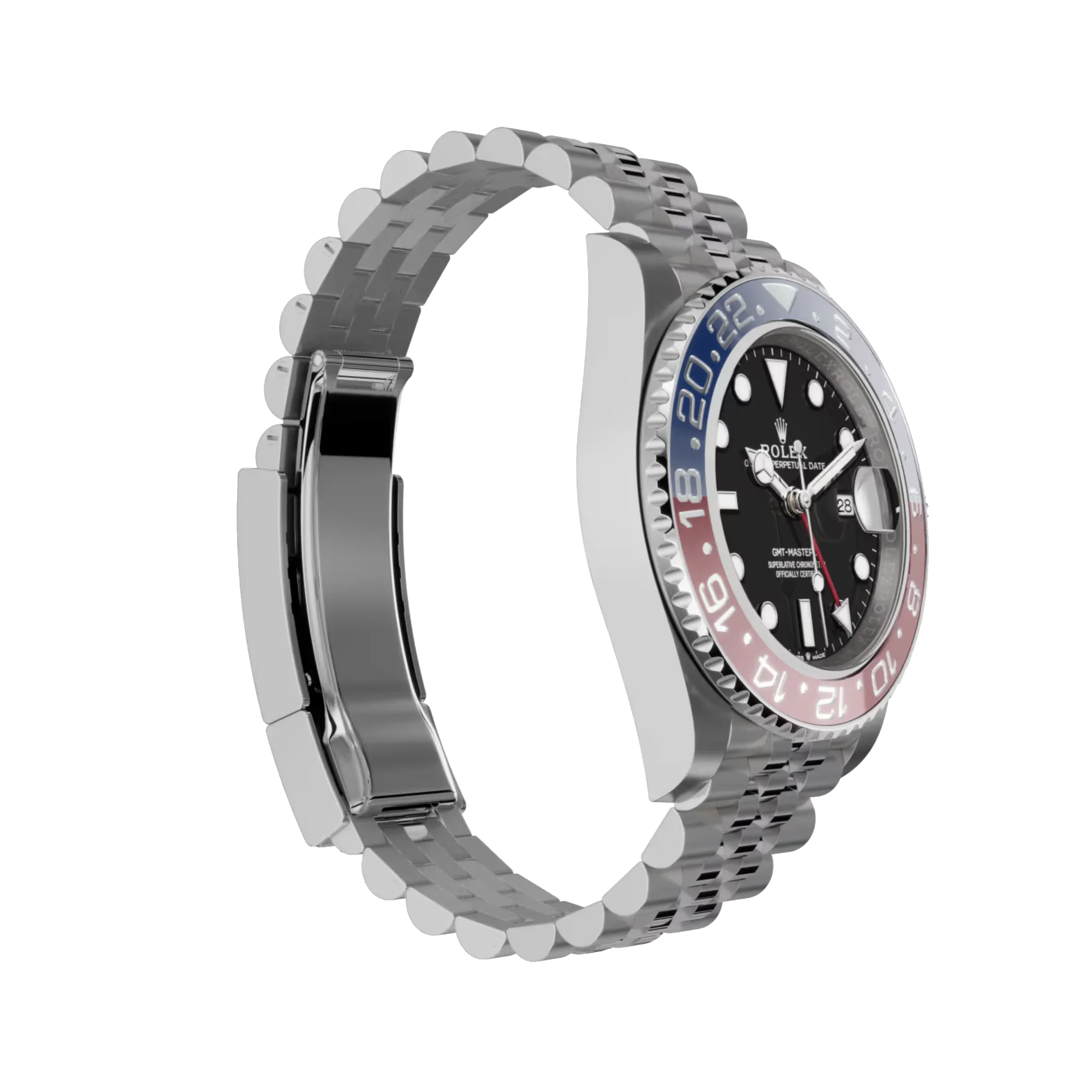 GMT-Master II: Oystersteel, black dial, Jubilee bracelet, m126710blro-0001