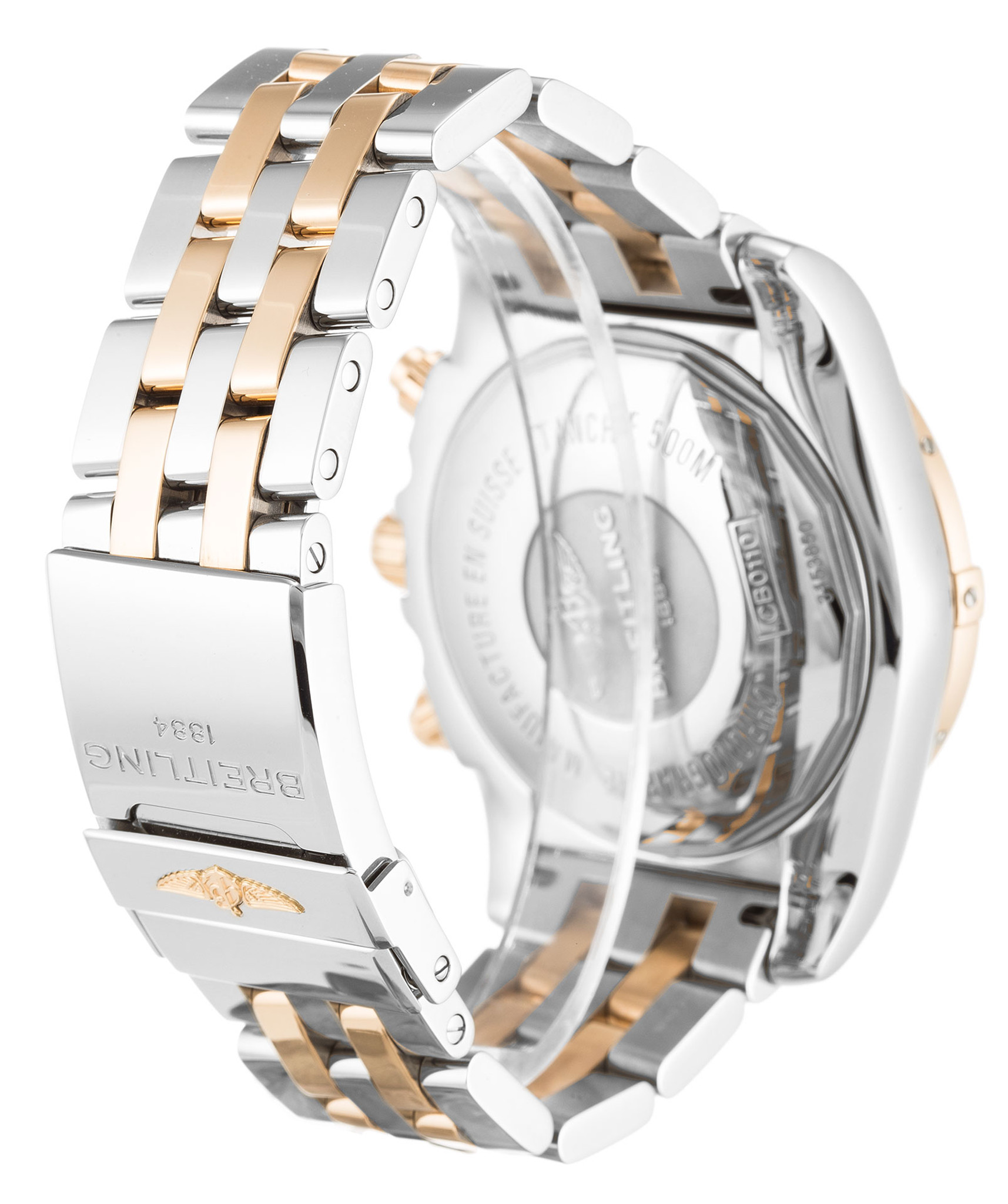 Chronomat 44 Black Dial Stick Markers CB0110