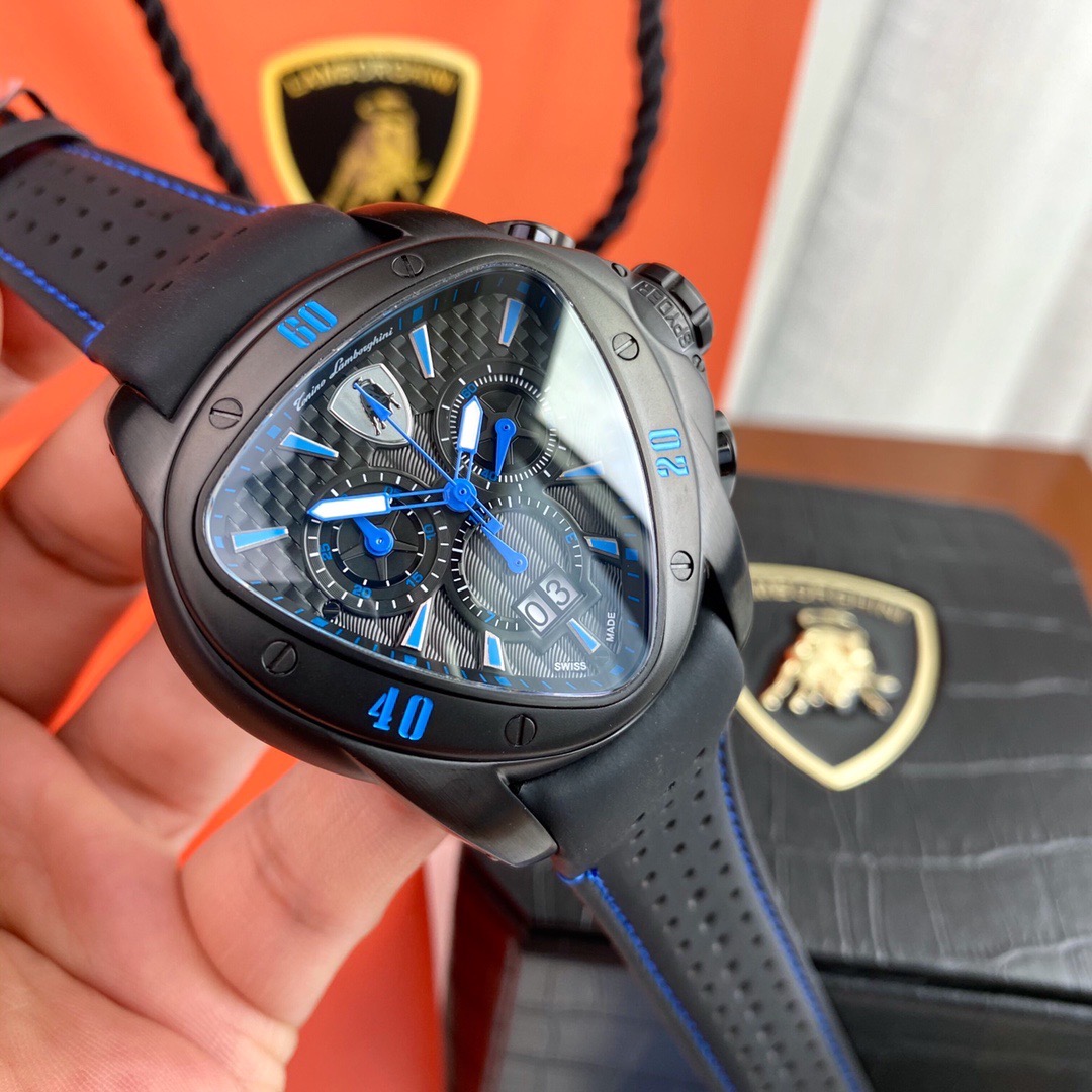 Tonino Lamborghini New Spyder Chronograph blue / Black