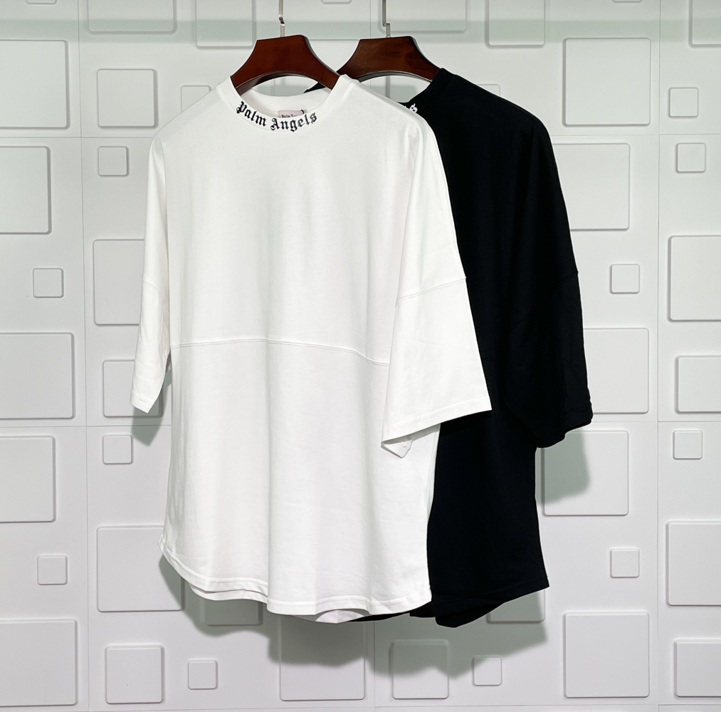 PALM ANGELS MOCK NECK TEE