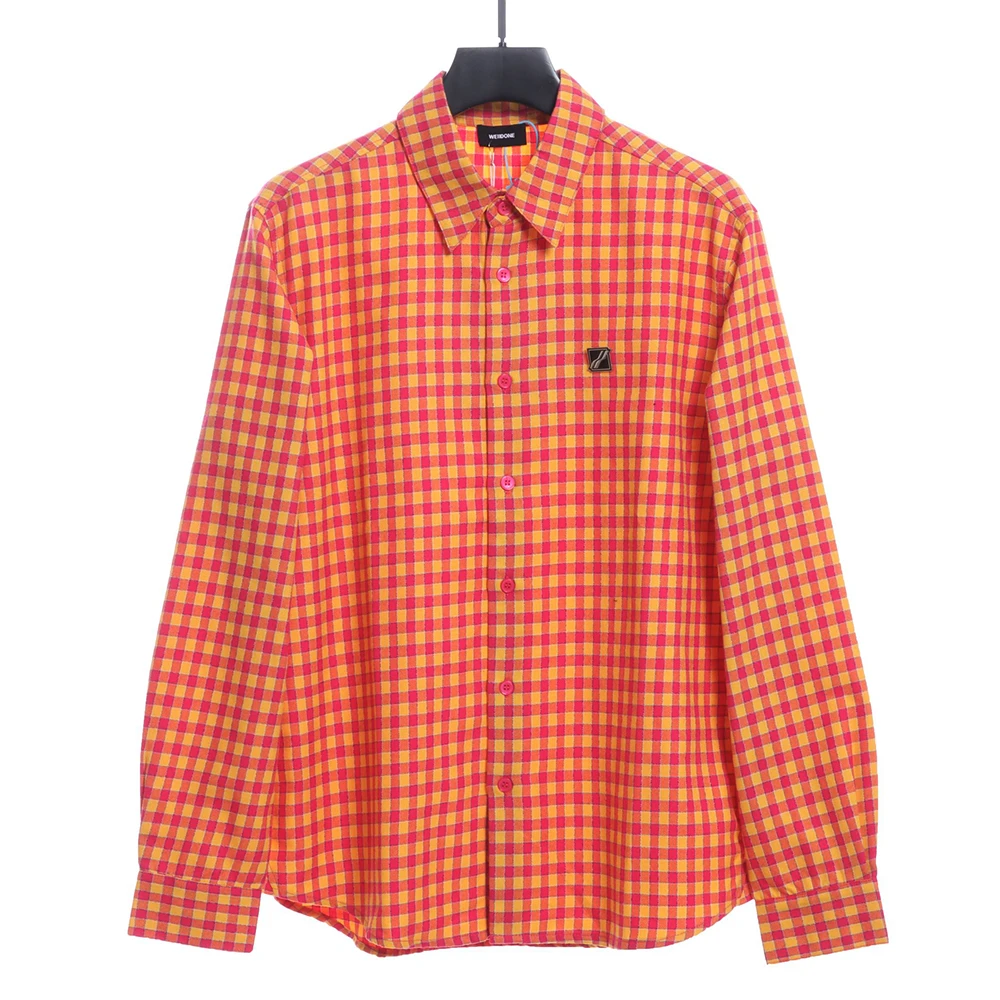Vintage print shirt (yellow/orange)