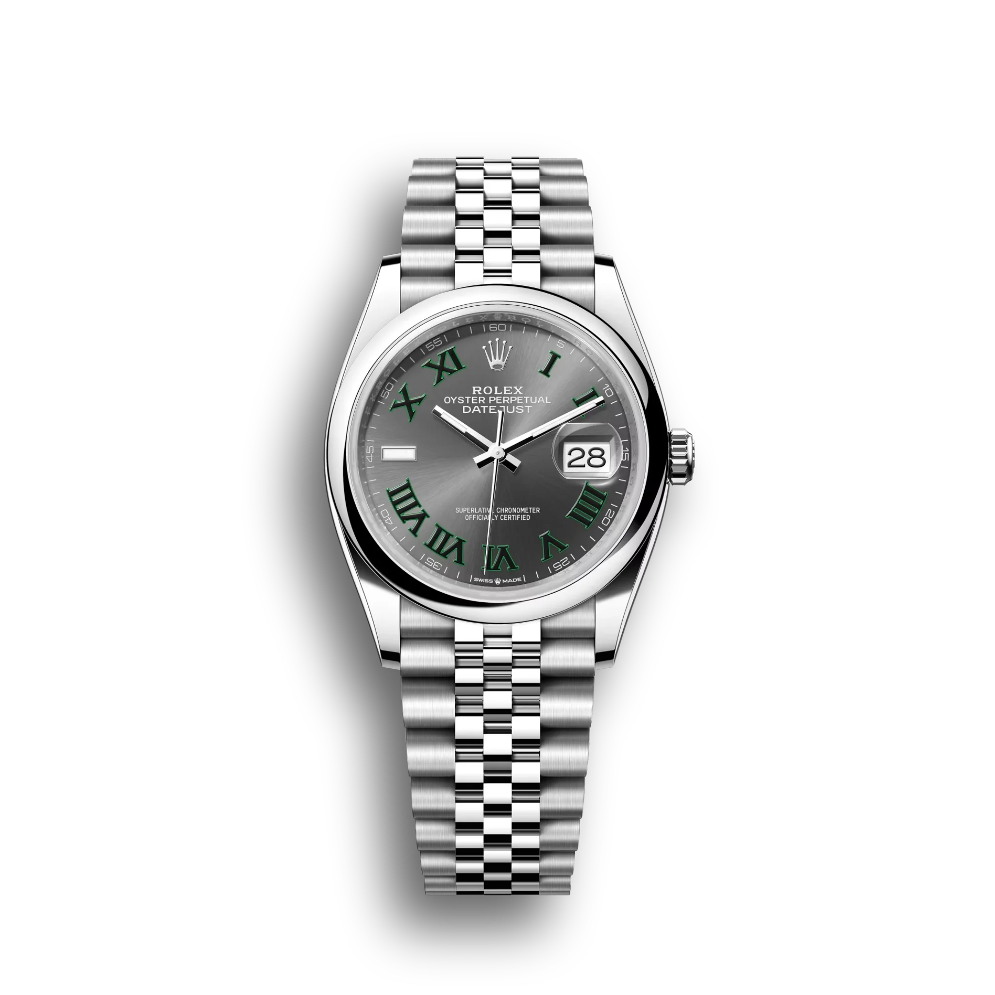 Datejust: slate dial, Jubilee bracelet, m126200-0017