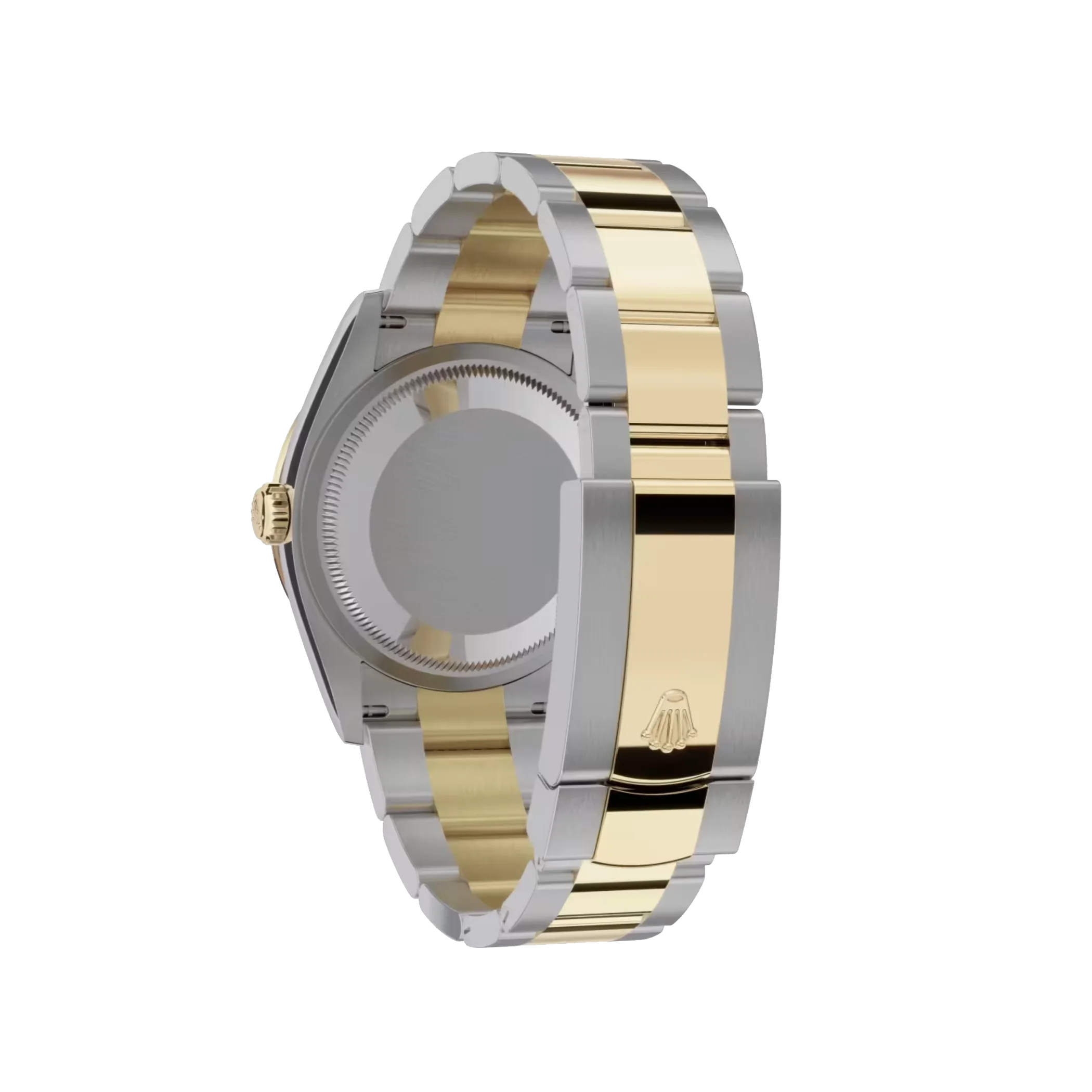 Datejust: Oystersteel and yellow gold, olive-green, diamond-set, m126283rbr-0012