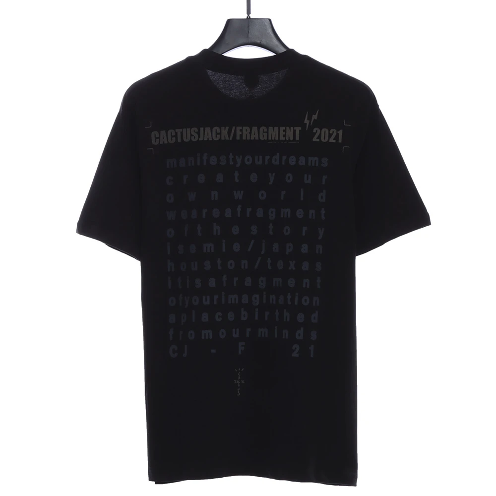 Joint Lightning Eagle Print T-Shirt