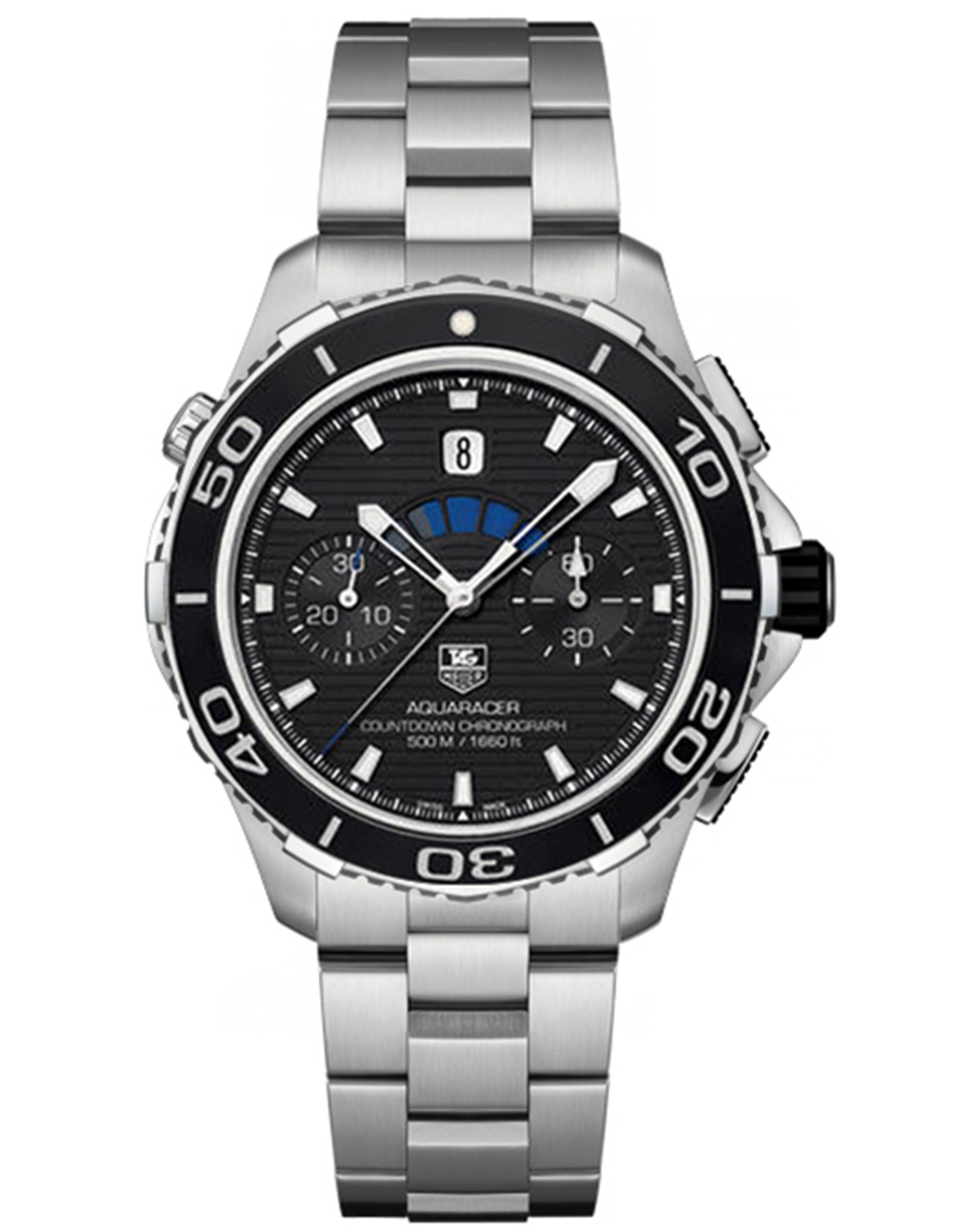 Aquaracer Black Dial Men's Watch CAK211A.BA0833 43MM