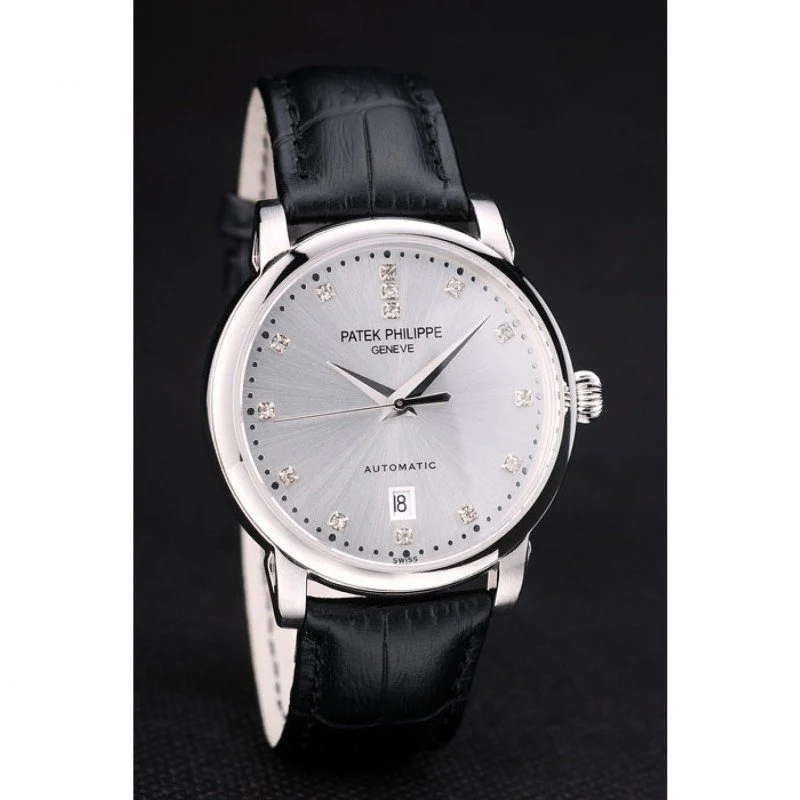 Calatrava Dial Silver 39 mm, Stainless Steel