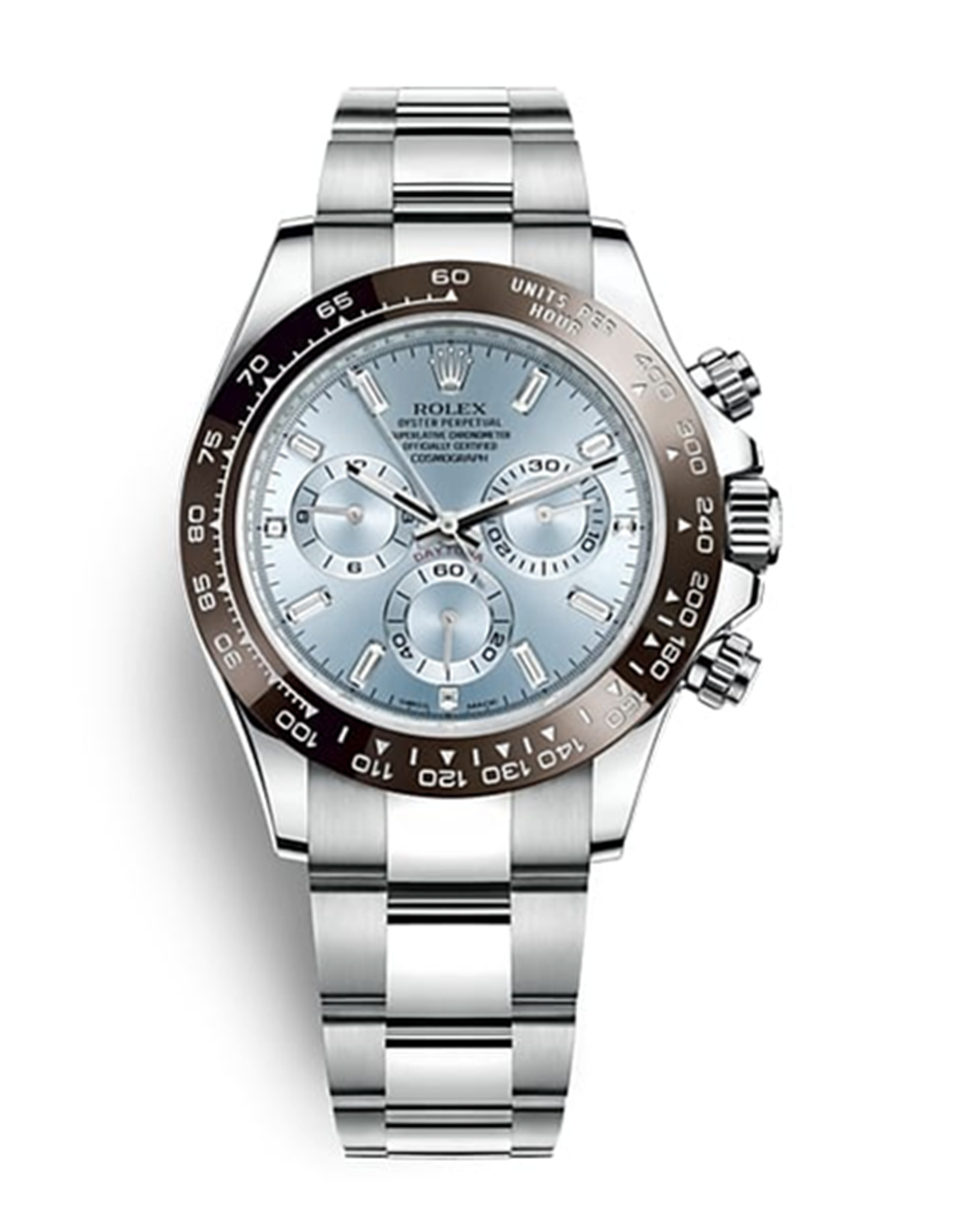 Daytona Ice Blue Dial Stick Markers Watch 116506 40MM