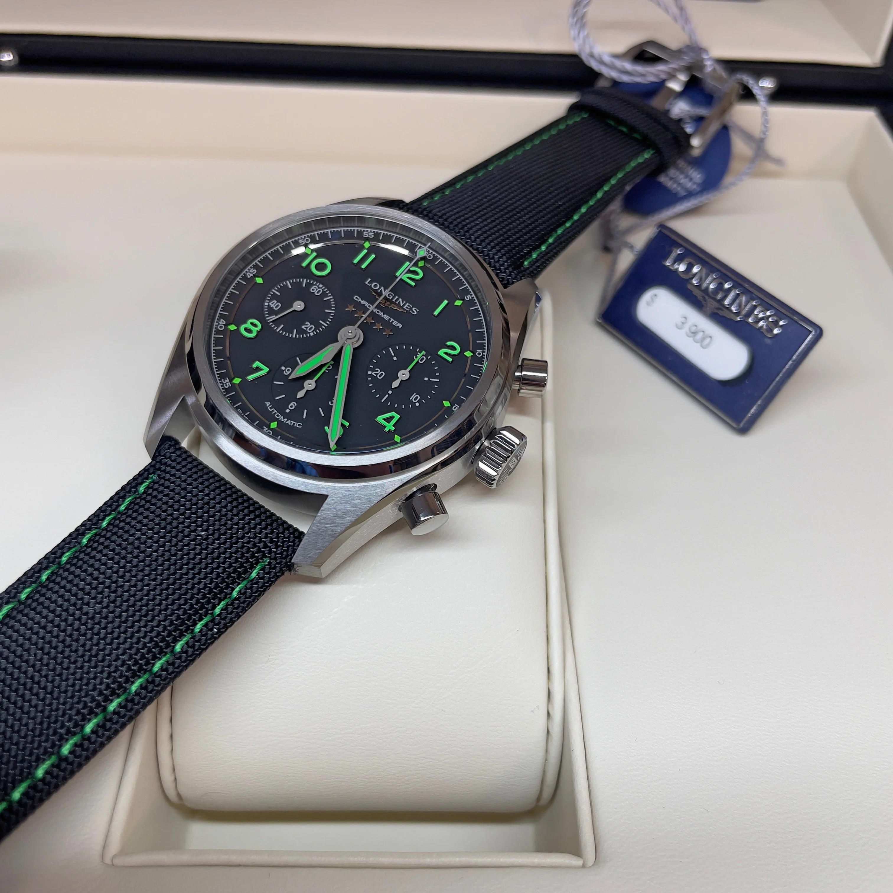Spirit 42MM Pioneer Edition Titanium Watch Black Green L38291532