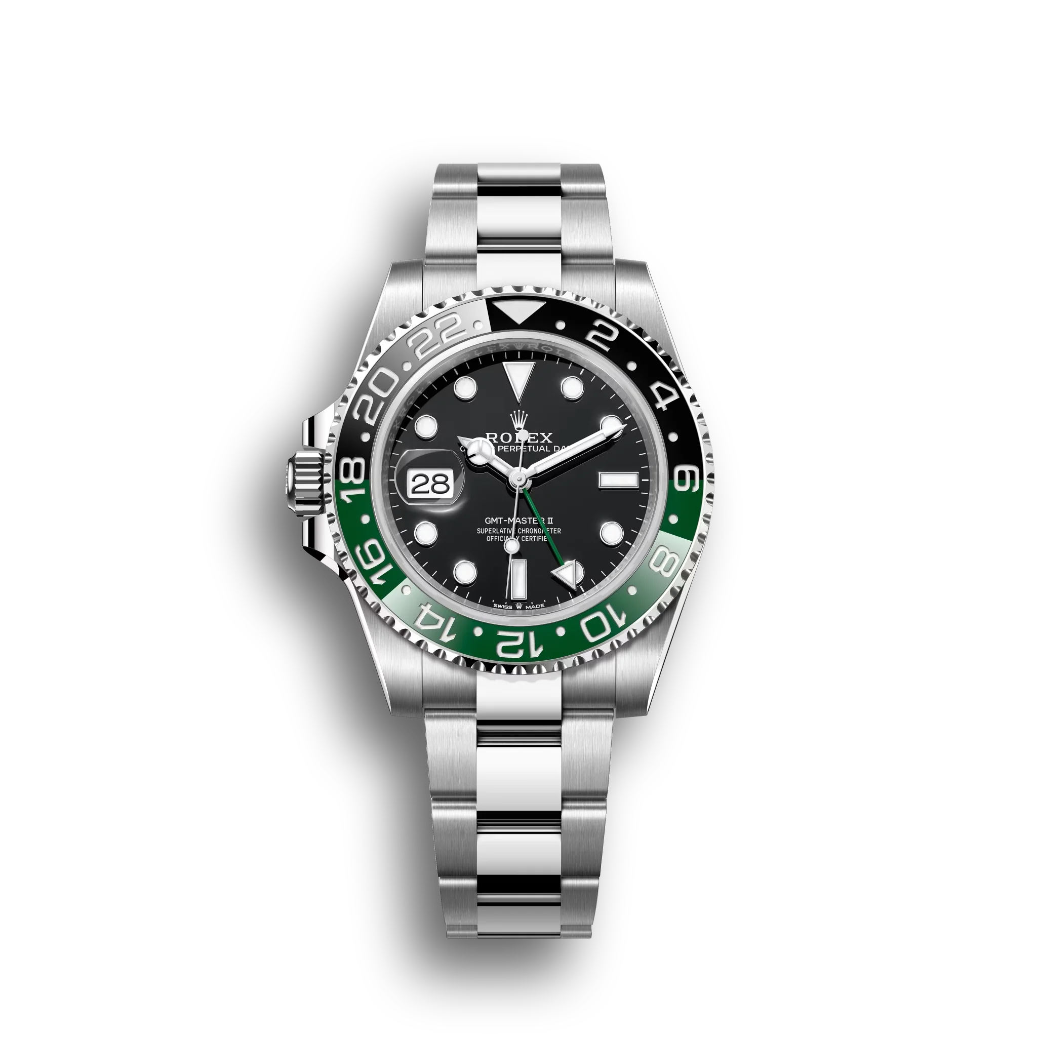GMT-Master II: Oystersteel, black dial, Oyster bracelet, m126720vtnr-0001