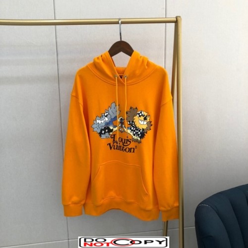 louis vuitton lions and birds sweatshirt orange