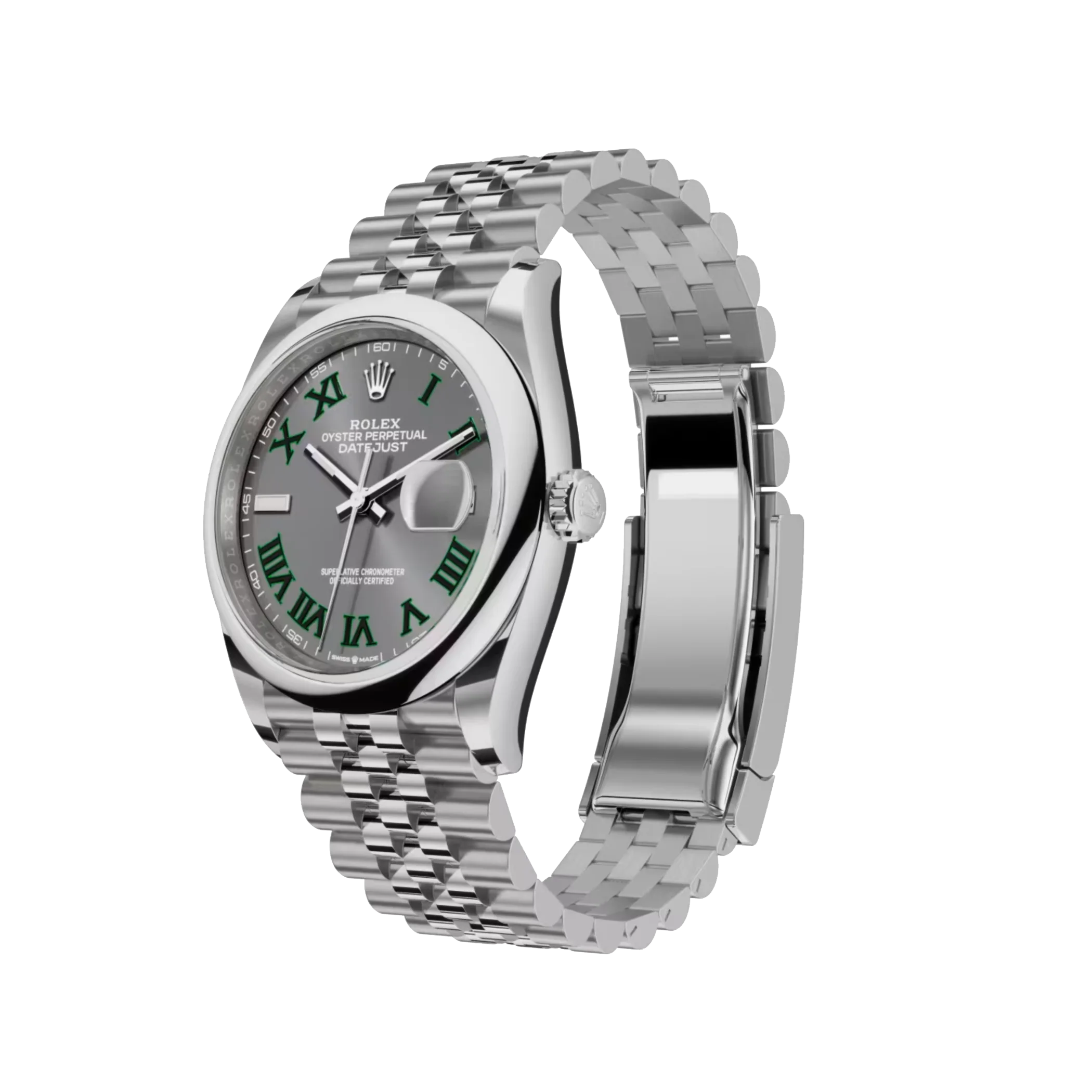 Datejust: slate dial, Jubilee bracelet, m126200-0017